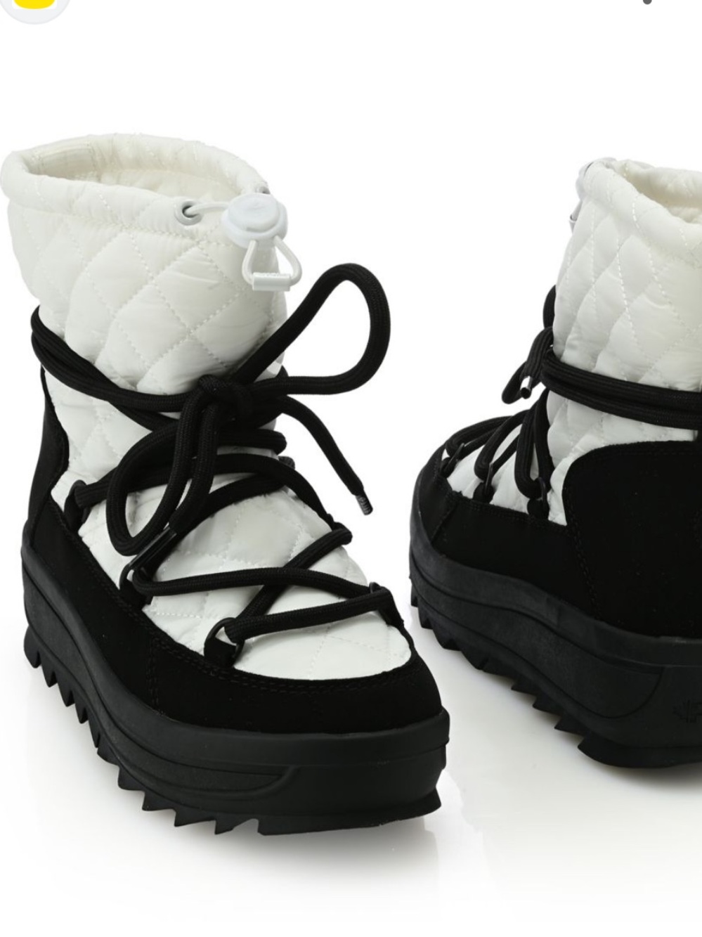 Pajar Travita Womens US 9.5 Lace Up Winter Boots Waterproof Black White Snow